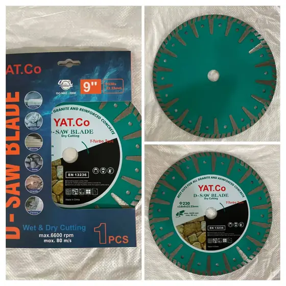 Disque diamant U-Saw Blade YAT.Co 9 pouces