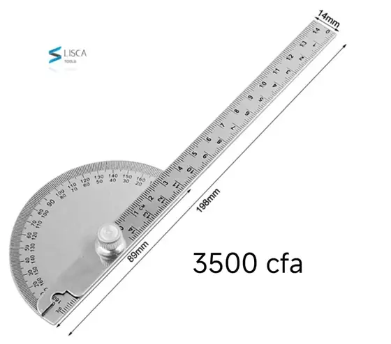 Rapporteur d’angle inox 145 mm