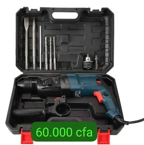 Perforateur SDS livré en coffret avec ses forets et burins