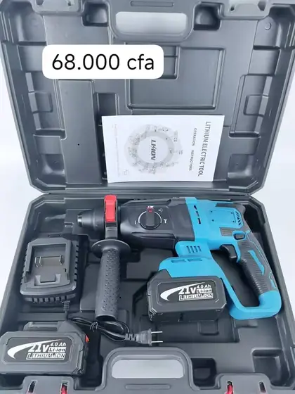Perceuse-visseuse sans fil en coffret avec deux batteries