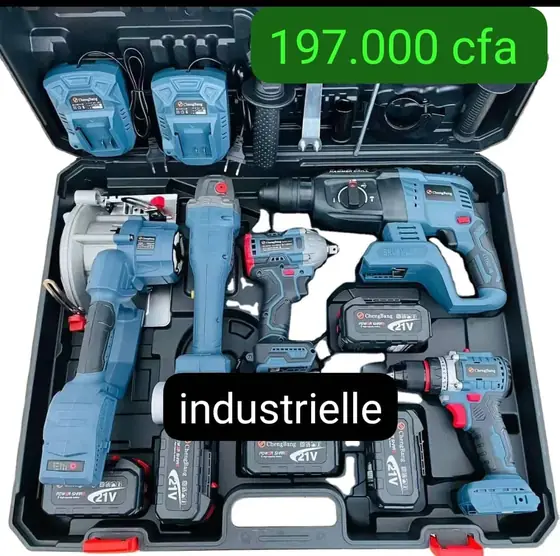 Coffret industriel de perceuses et visseuses sans fil