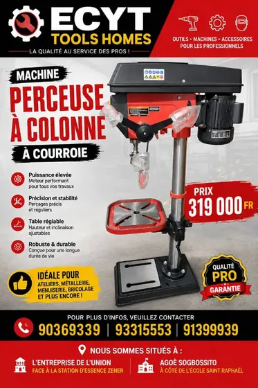 Perceuse à colonne à courroie
