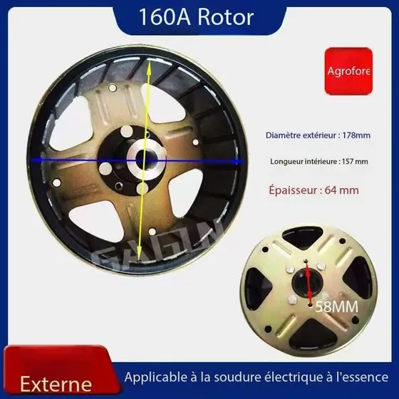 Rotor 160 A pour poste de soudage autonome