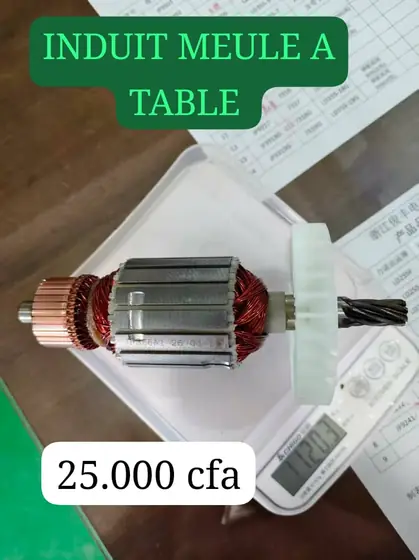 Induit de meuleuse à table